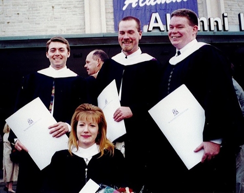 Mike Dove and Michelle Hamilton and 2 others on their graduation day